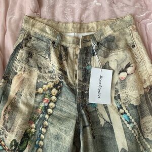 Acne Studios wide leg oversized jeans